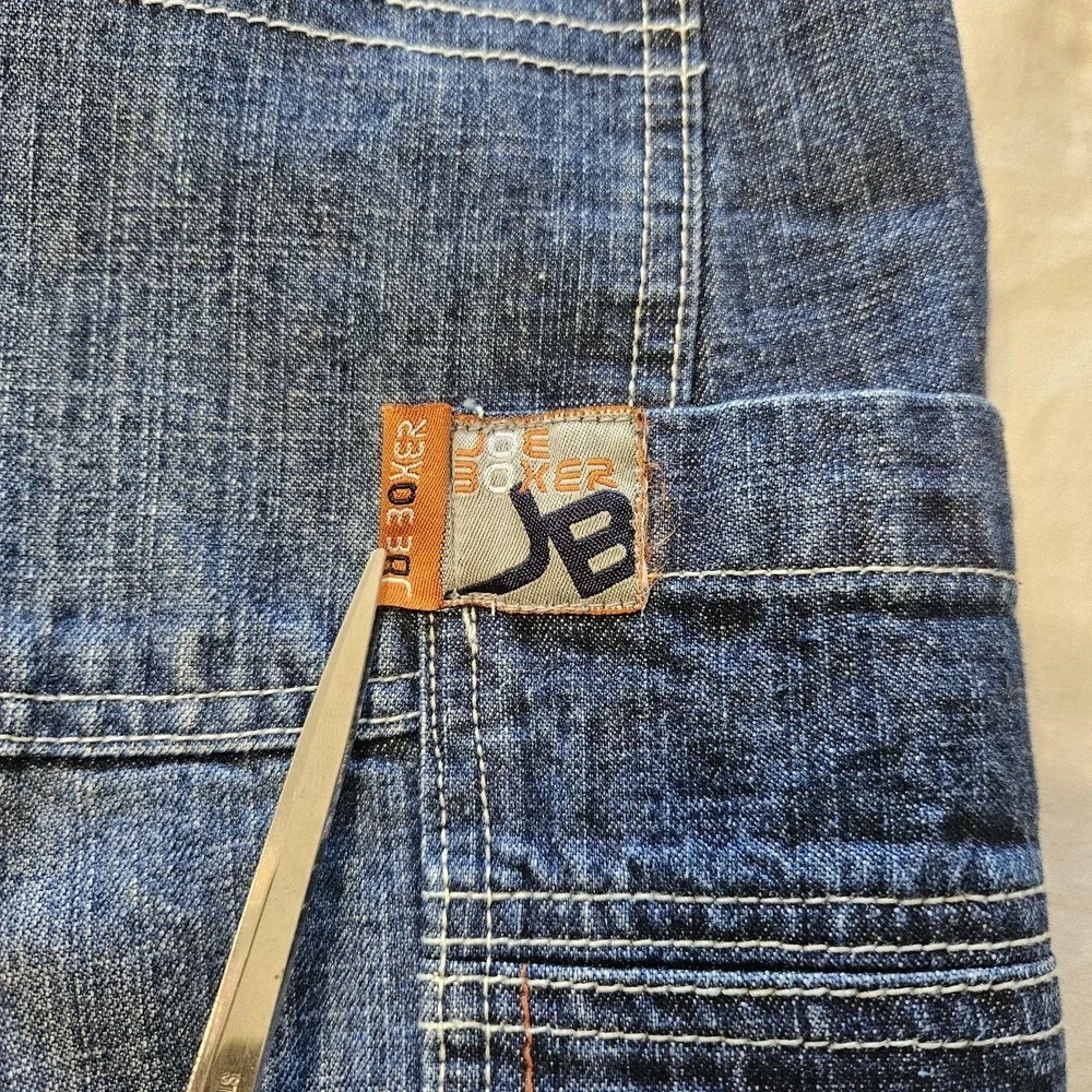 Vintage Y2K Joe Boxer Jeans Carpenter Baggy Size 34x30 8 Ball Denim Skater‎
